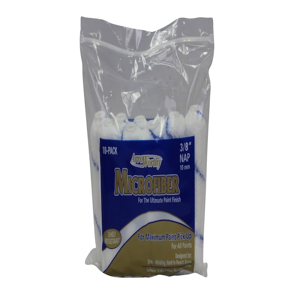 Arroworthy ArroWorthy Microfiber 6.5 in. W X 3/8 in. Mini Paint Roller Cover 10 pk 6.5-MFR3CK - main